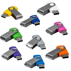 Pen Drive Giratório Metálico 8GB