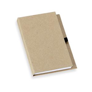 Bloco de Anotações em Kraft com Porta-Caneta