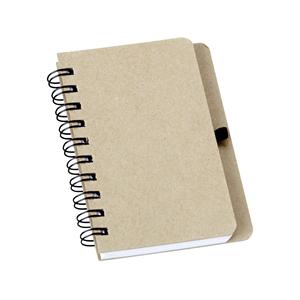 Caderneta em Kraft com Porta-Caneta