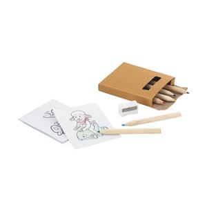 Kit para pintar em caixa de cartão
