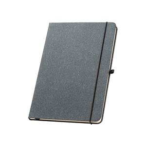 Caderno A5 com capa dura em couro reciclado