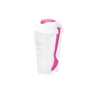 Copo para salada em PP com garfo e molheira 850 ml