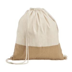 Sacola tipo mochila 100% algodão (160 g/m²)