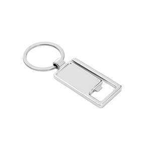 Chaveiro em metal com abridor de garrafas