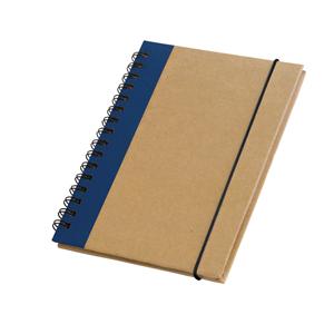 Caderno A6 em cartão com folhas lisas reciclado