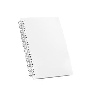 Caderno A5 em PP com tratamento antibacteriano com folhas pautadas