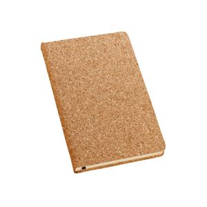Caderno A5 em cortiça com folhas lisas
