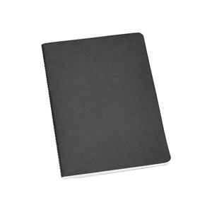 Caderno A5 em cartão kraft reciclado com folhas pautadas