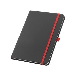 Caderno A5 em csintético com folhas pautadas
