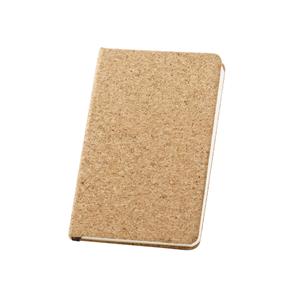 Caderno A5 em cortiça com folhas lisas