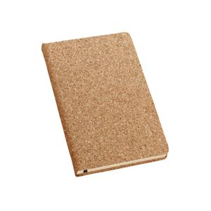 Caderno A6 em cortiça com folhas lisas