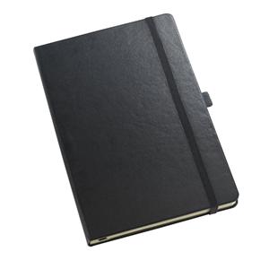 Caderno A5 com folhas pautadas
