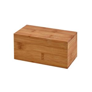 Caixa de chás em bambu com 2 compartimentos e fecho com ímã