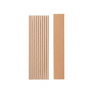Conjunto de 10 canudos em papel kraft