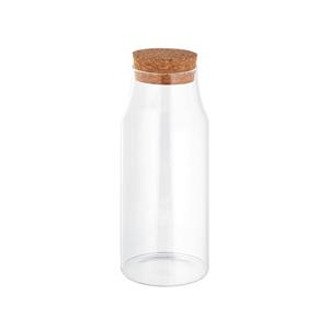Garrafa em vidro borosilicato com tampa de cortiça 800 ml