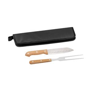Kit churrasco com estojo em 210D com 2 peças