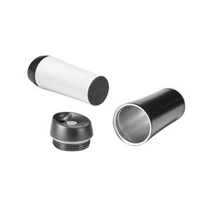 Copo térmico para viagem em aço inox e PP 470 ml