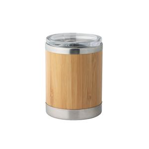 Copo em bambu e aço inox 350 ml