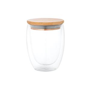 Copo térmico de viagem em vidro borossilicato 350 ml