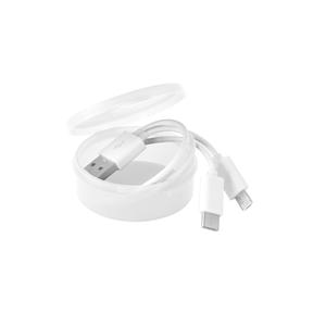 Cabo USB com conector 3 em 1 em ABS e PVC