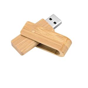 Pen drive em bambu 8GB