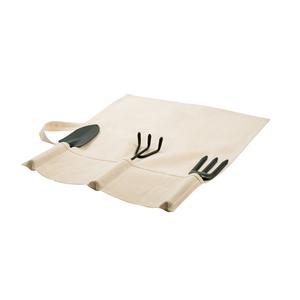Conjunto de jardinagem com 3 ferramentas em metal e madeira de eucalipto