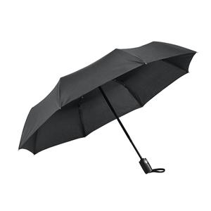 Guarda-chuva em Pongee 190T dobrável com abertura e fecho automático