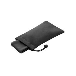 Toalha esportiva refrescante em 100% poliéster reciclado (100% rPET) com bolsa em non-woven